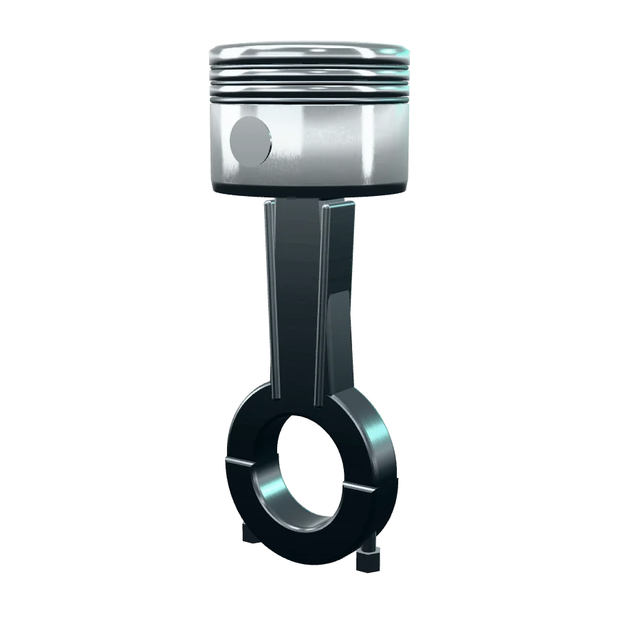 Piston, segmanlar ve biyel kolu, minibüs motor parçası